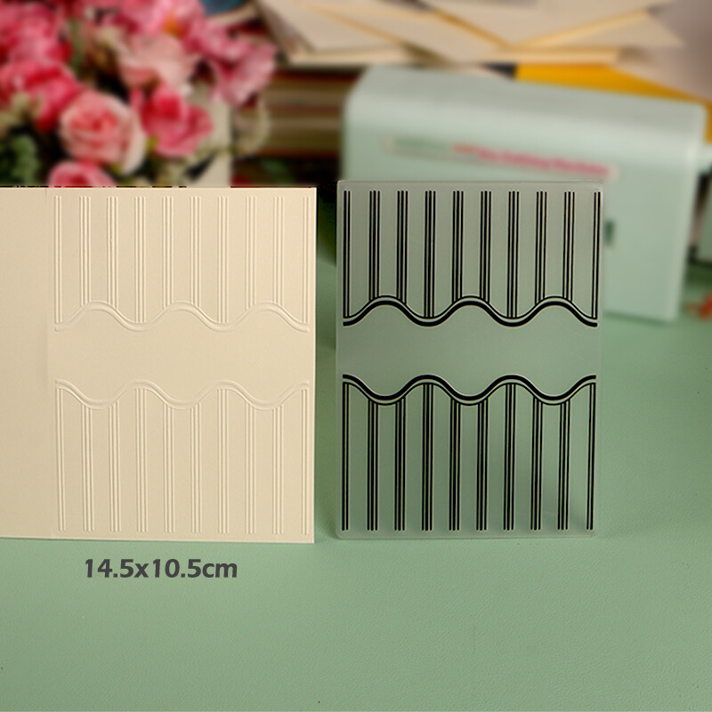 DUOFEN Crafts műanyag dombornyomásos mappa kollekció 4 papír virágforma karácsonyi születésnapi apák napi esküvői kollekció