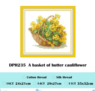 Kompleti za vezenje križićem boje francuske lavande, crtani uzorak, 18ct, 14ct, bijela tkanina, pamučni konac, DIY komplet za vezenje