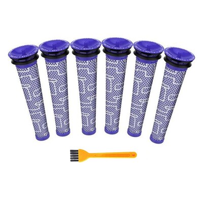 6 бр. филтри заместват чисто нови за Dyson V6 V7 V8 Dc62 DC61 DC58 DC59 DC74 Филтърна част на прахосмукачка 965661-01 Fette Filter