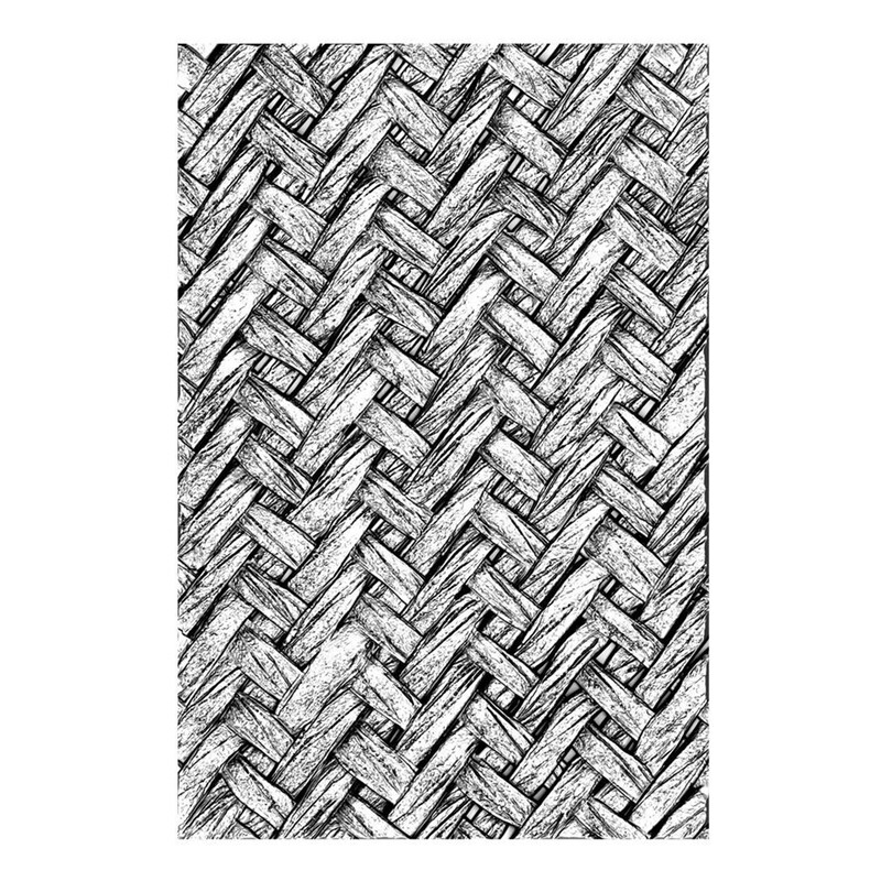 3D embossovací priečinok, pletené prepletené pozadie pre rok 2023, nové DIY papierové pohľadnice na scrapbooking, šablóna na výrobu remesiel 16*11,5 cm