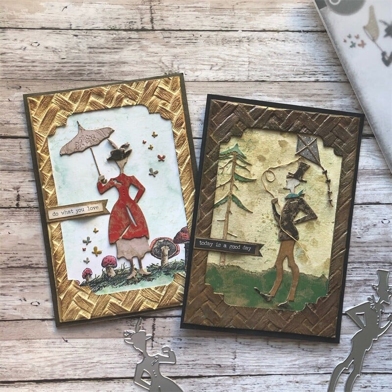 3D embossovací priečinok, pletené prepletené pozadie pre rok 2023, nové DIY papierové pohľadnice na scrapbooking, šablóna na výrobu remesiel 16*11,5 cm