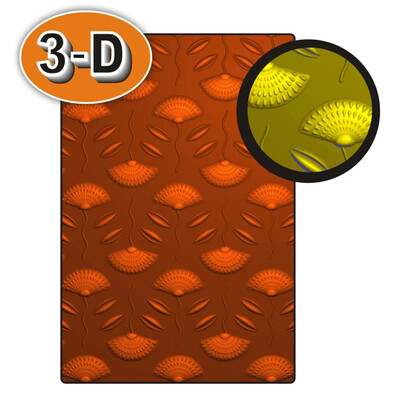 Τρισδιάστατος ανάγλυφος φάκελος για χειροποίητα πλακόστρωτα φύλλα και γράμματα φόντου Ευχετήρια κάρτα Λεύκωμα 2022-2023 Νέο