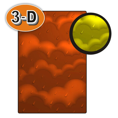 Τρισδιάστατος ανάγλυφος φάκελος για χειροποίητα πλακόστρωτα φύλλα και γράμματα φόντου Ευχετήρια κάρτα Λεύκωμα 2022-2023 Νέο