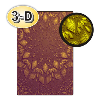 Τρισδιάστατος ανάγλυφος φάκελος για χειροποίητα πλακόστρωτα φύλλα και γράμματα φόντου Ευχετήρια κάρτα Λεύκωμα 2022-2023 Νέο