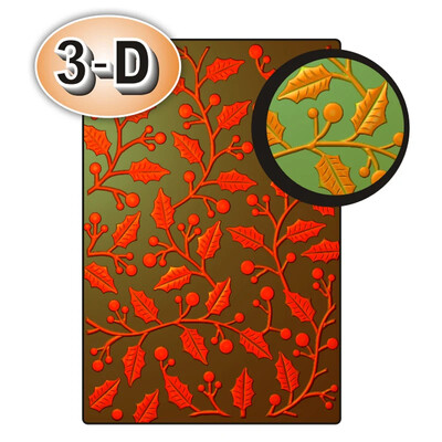 Τρισδιάστατος ανάγλυφος φάκελος για χειροποίητα πλακόστρωτα φύλλα και γράμματα φόντου Ευχετήρια κάρτα Λεύκωμα 2022-2023 Νέο