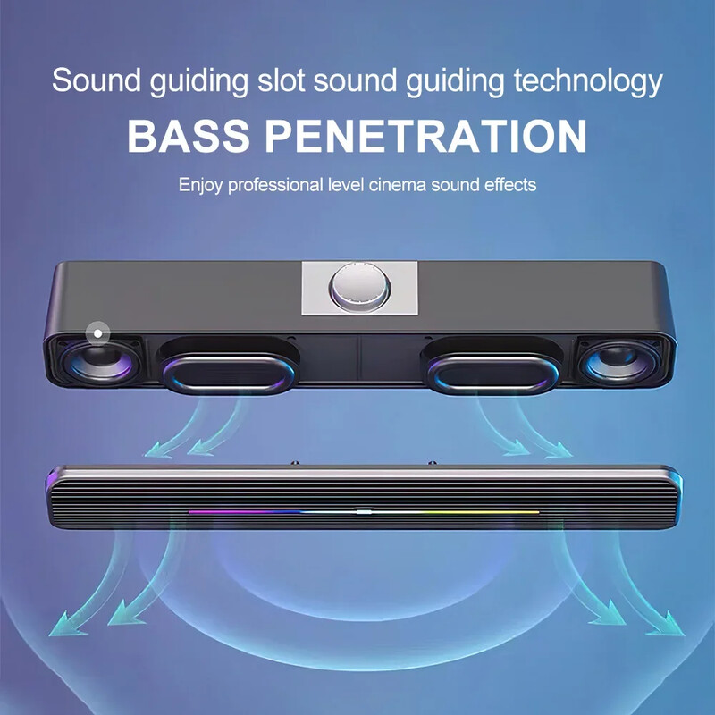 Žičani zvučnik Snažni računalni zvučnik HIFI Stereo Soundbar AUX 3,5 mm Jack Surround Audio Sound Box za PC Laptop Tablet Telefon