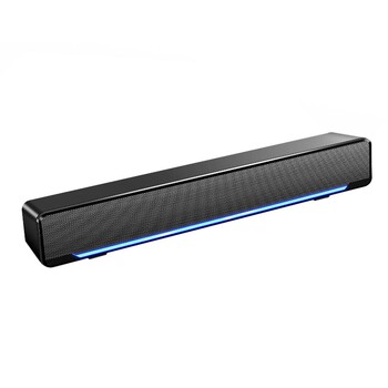 Led 3D Surround Soundbar Ηχείο Bluetooth 5.0 Ενσύρματα ηχεία υπολογιστή Subwoofer Στερεοφωνική γραμμή ήχου για υπολογιστή Laptop Theatre Τηλεόραση USB