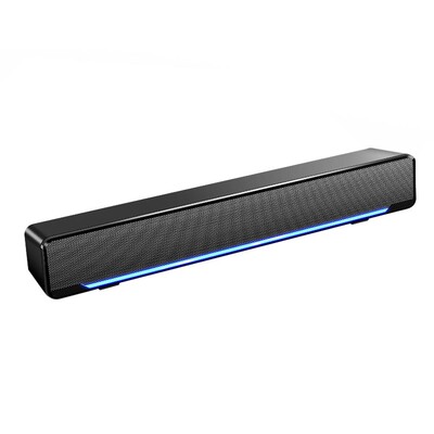 Led 3D Surround Soundbar Bluetooth 5.0 Skaļrunis Vadu Datora Skaļruņi Zemfrekvences skaļrunis Stereo skaņas josla datoram klēpjdators teātris TV USB