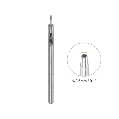 1/10 vnt. odiniai skylių štampavimo įrankiai „pasidaryk pats“ rankų darbo diržo perforavimo įrankis „Leathercraft“ tuščiavidurio gręžimo perforatoriaus rinkinys