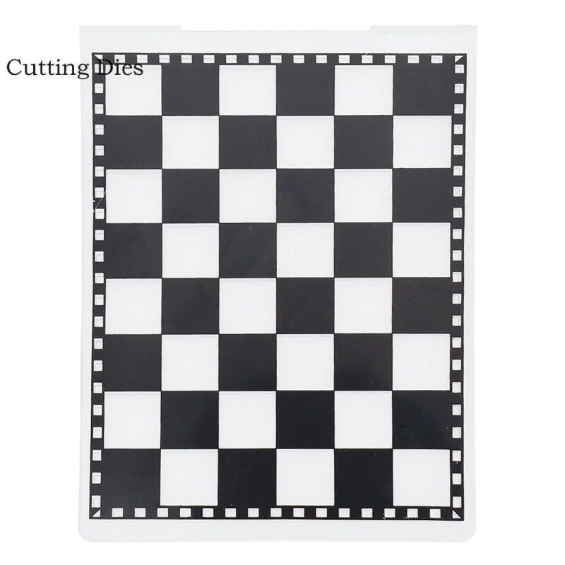 Chzimade Cutting Dies Craft Embossing Folder Geometric Bump Pattern Πρότυπο DIY Scrapbooking Photo Album Card Decor\