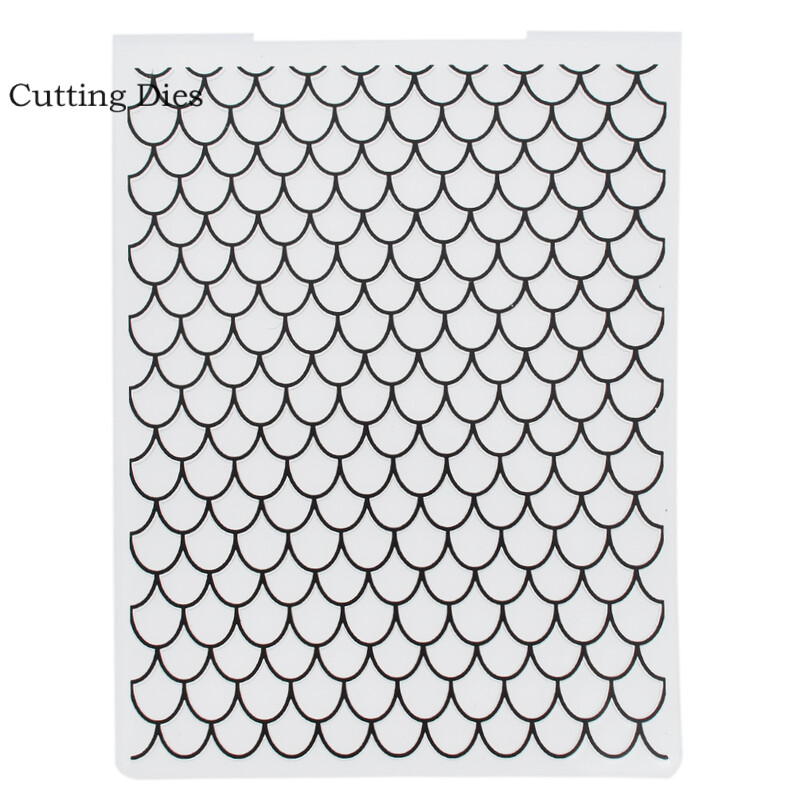 Chzimade Cutting Dies Craft Embossing Folder Geometric Bump Pattern Πρότυπο DIY Scrapbooking Photo Album Card Decor\