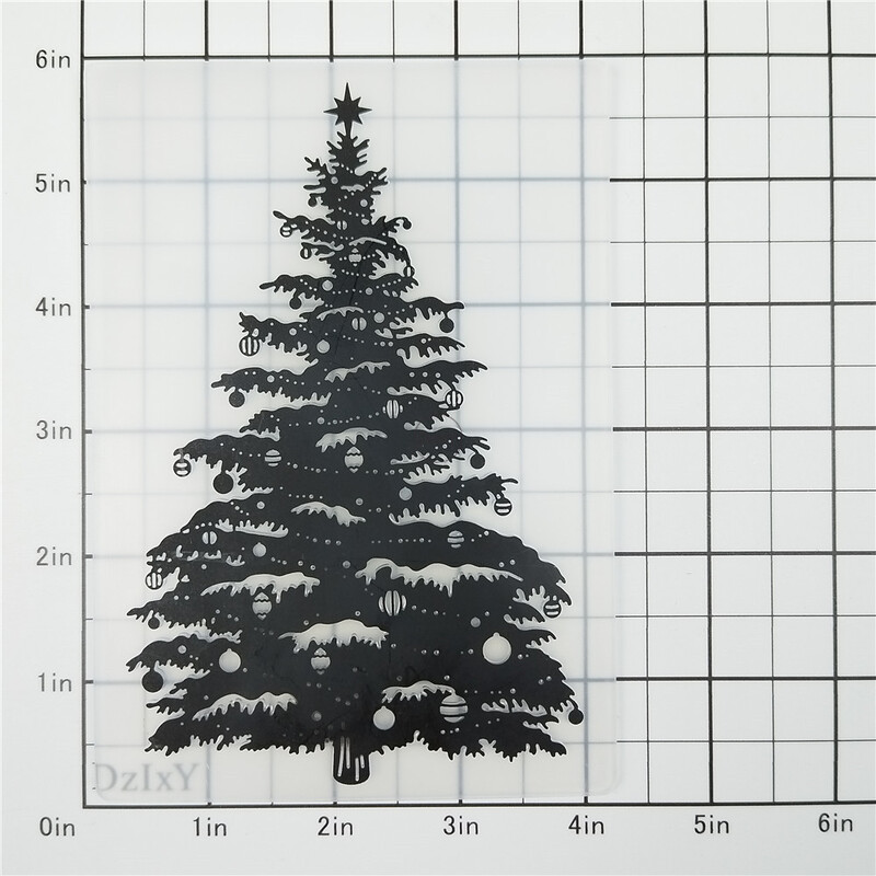 2023. ÚJ karácsonyfa hátterű dombornyomó mappák Scrapbooking papír album kártyákhoz kellékek készítéséhez 3D műanyag sablonok kézműves munkákhoz