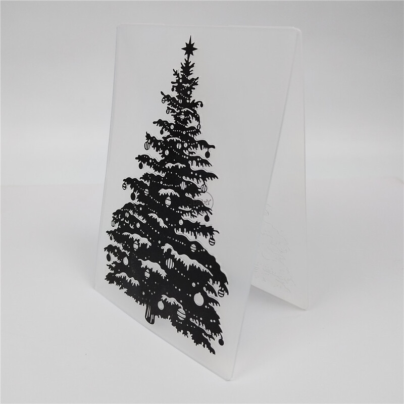 2023. ÚJ karácsonyfa hátterű dombornyomó mappák Scrapbooking papír album kártyákhoz kellékek készítéséhez 3D műanyag sablonok kézműves munkákhoz