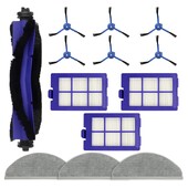 Pre robotický vysávač Eufy Robovac X8/X8 Hybrid/X8 Pro, hlavná bočná kefa, HEPA filtre, náhradné diely na mop.