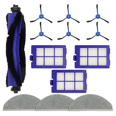 Pre robotický vysávač Eufy Robovac X8/X8 Hybrid/X8 Pro, hlavná bočná kefa, HEPA filtre, náhradné diely na mop.