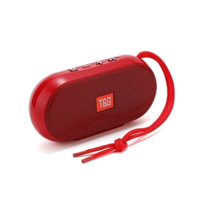 T&G hordozható Bluetooth hangszóró vezeték nélküli TWS mini basszus oszlop Boombox FM USB BT kültéri zenelejátszó okostelefonhoz PC laptophoz