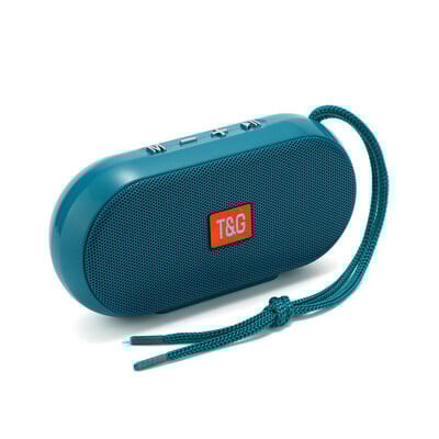 T&G hordozható Bluetooth hangszóró vezeték nélküli TWS mini basszus oszlop Boombox FM USB BT kültéri zenelejátszó okostelefonhoz PC laptophoz