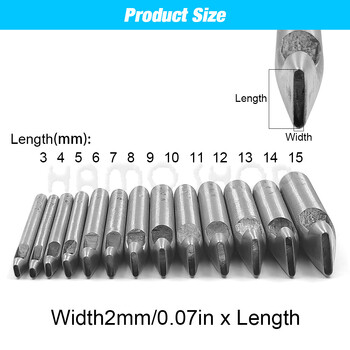 1 τμχ 2mm/3mm Πλάτος Δερμάτινο Οβάλ Σχήμα Διάτρηση τρύπας Steel Craft Hollow Hole Punch Δερμάτινα Εργαλεία Δερμάτινη ζώνη με τρύπα Εργαλεία DIY