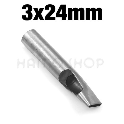 1vnt 2mm/3mm pločio odinis ovalios formos skylių perforatorius plieninis rankdarbis tuščiaviduris perforatorius odinis įrankiai odinis diržas perforatorius, pasidaryk pats