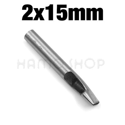 1vnt 2mm/3mm pločio odinis ovalios formos skylių perforatorius plieninis rankdarbis tuščiaviduris perforatorius odinis įrankiai odinis diržas perforatorius, pasidaryk pats