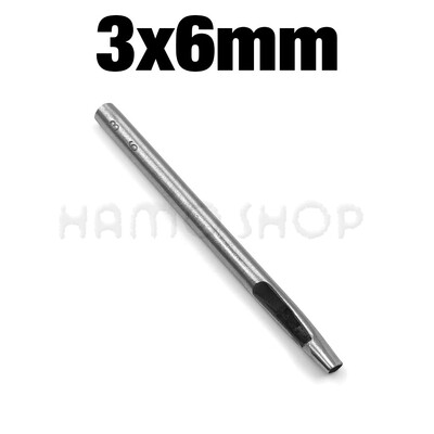 1vnt 2mm/3mm pločio odinis ovalios formos skylių perforatorius plieninis rankdarbis tuščiaviduris perforatorius odinis įrankiai odinis diržas perforatorius, pasidaryk pats