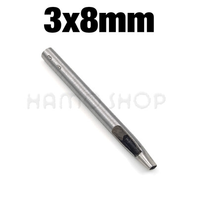 1vnt 2mm/3mm pločio odinis ovalios formos skylių perforatorius plieninis rankdarbis tuščiaviduris perforatorius odinis įrankiai odinis diržas perforatorius, pasidaryk pats