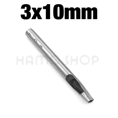 1vnt 2mm/3mm pločio odinis ovalios formos skylių perforatorius plieninis rankdarbis tuščiaviduris perforatorius odinis įrankiai odinis diržas perforatorius, pasidaryk pats