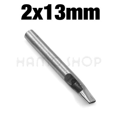 1vnt 2mm/3mm pločio odinis ovalios formos skylių perforatorius plieninis rankdarbis tuščiaviduris perforatorius odinis įrankiai odinis diržas perforatorius, pasidaryk pats