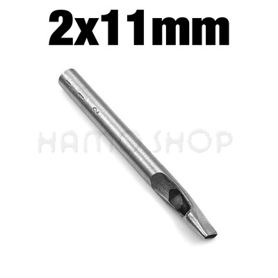 1vnt 2mm/3mm pločio odinis ovalios formos skylių perforatorius plieninis rankdarbis tuščiaviduris perforatorius odinis įrankiai odinis diržas perforatorius, pasidaryk pats