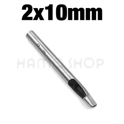 1vnt 2mm/3mm pločio odinis ovalios formos skylių perforatorius plieninis rankdarbis tuščiaviduris perforatorius odinis įrankiai odinis diržas perforatorius, pasidaryk pats