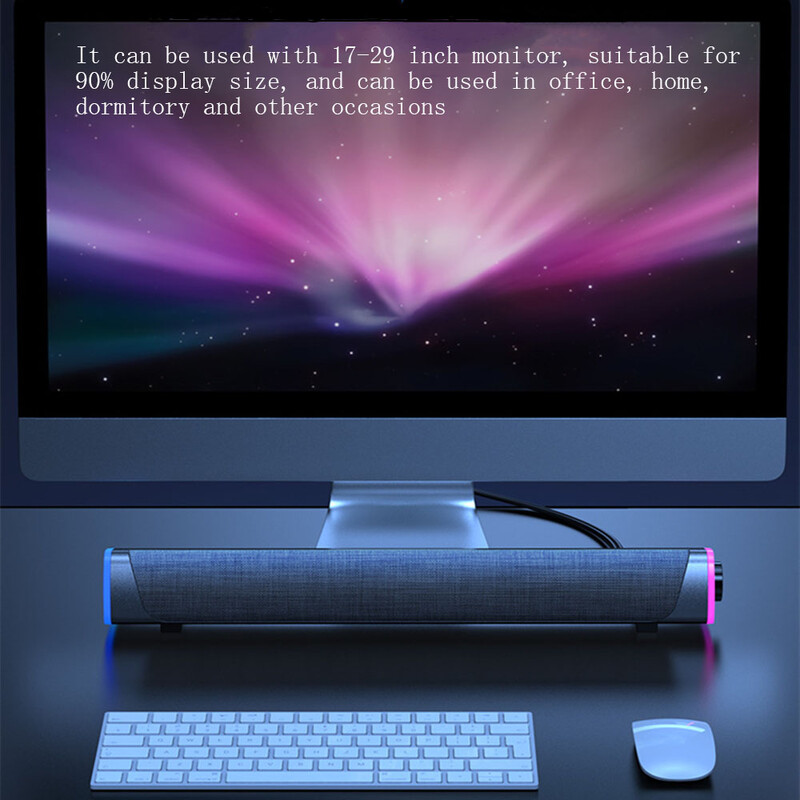 Bară de difuzoare pentru computer 4D Sunet stereo Subwoofer Difuzor Bluetooth Difuzor bară de sunet surround pentru Macbook Laptop Notebook PC