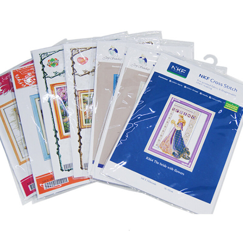 HUACAN Siuvinėjimo Sniego senelis Rankdarbiai Kryžminio dygsnio žiemos sniego rinkinys „Pasidaryk pats“ dovanų namų dekoravimas balta drobė 11CT 14CT