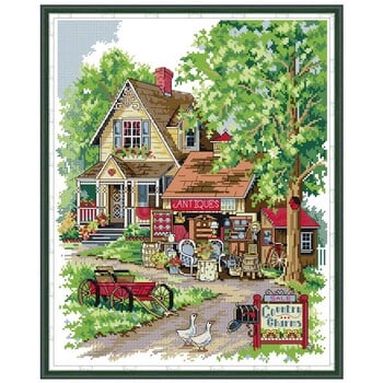 Γοητευτικά μοτίβα εξοχής Counted Cross Stitch Σετ DIY 11CT 14CT 16CT Stamped DMC Kit σταυροβελονιά Κεντήματα κεντήματα