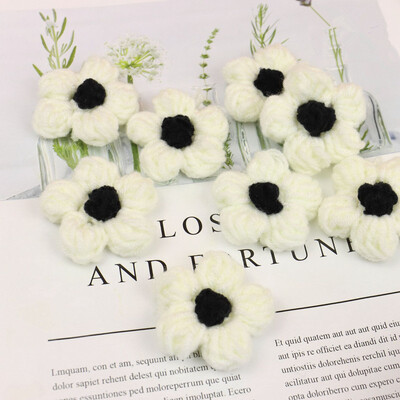 20kom Mliječno paperje Vunena pređa Cvijeće Aplicirane zakrpe DIY Naušnice Ukosnice Nakit Odjeća Dodaci za kosu Materijal Ukrasi