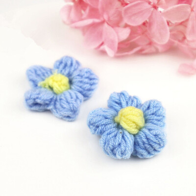 20kom Mliječno paperje Vunena pređa Cvijeće Aplicirane zakrpe DIY Naušnice Ukosnice Nakit Odjeća Dodaci za kosu Materijal Ukrasi