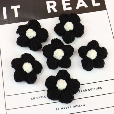 20kom Mliječno paperje Vunena pređa Cvijeće Aplicirane zakrpe DIY Naušnice Ukosnice Nakit Odjeća Dodaci za kosu Materijal Ukrasi