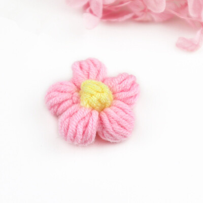 20kom Mliječno paperje Vunena pređa Cvijeće Aplicirane zakrpe DIY Naušnice Ukosnice Nakit Odjeća Dodaci za kosu Materijal Ukrasi