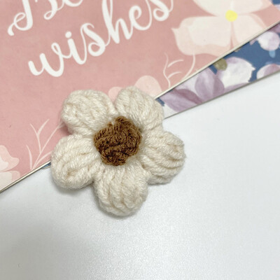 20kom Mliječno paperje Vunena pređa Cvijeće Aplicirane zakrpe DIY Naušnice Ukosnice Nakit Odjeća Dodaci za kosu Materijal Ukrasi