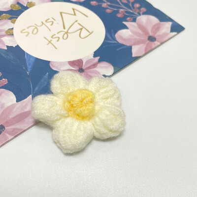 20kom Mliječno paperje Vunena pređa Cvijeće Aplicirane zakrpe DIY Naušnice Ukosnice Nakit Odjeća Dodaci za kosu Materijal Ukrasi