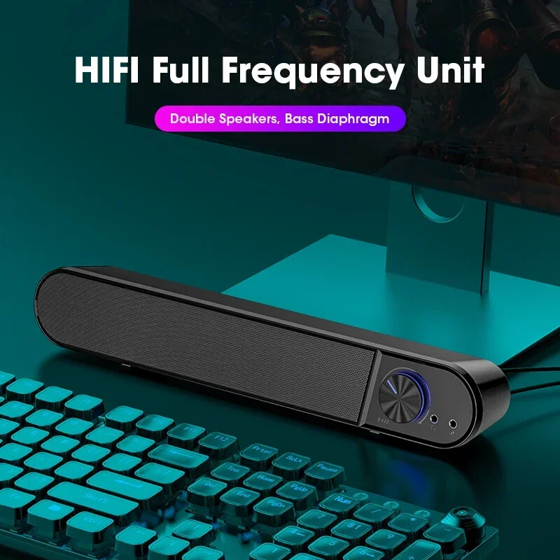 Niye Hot Sale skaļrunis USB vadu augstas kvalitātes zemfrekvences skaļrunis datoru skaļruņi skaņu kaste televizoram datora klēpjdatora tālrunis MP4 stereo zemfrekvences skaļrunis