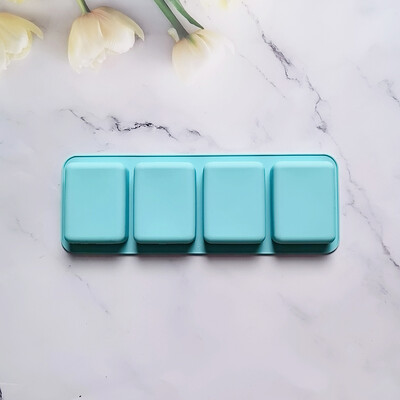 Kvadratinio rašto muilo formelės silikoninės formos „pasidaryk pats“ aromaterapinis rankų darbo muilas, gaminantis pelėsių pyragus, duonos kepimo priemones