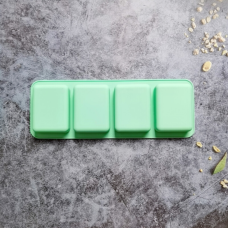 Kvadratinio rašto muilo formelės silikoninės formos „pasidaryk pats“ aromaterapinis rankų darbo muilas, gaminantis pelėsių pyragus, duonos kepimo priemones