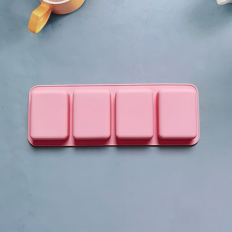 Kvadratinio rašto muilo formelės silikoninės formos „pasidaryk pats“ aromaterapinis rankų darbo muilas, gaminantis pelėsių pyragus, duonos kepimo priemones