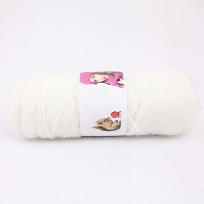 Priadza veverička, stredne hrubá, mäkká, svetlá hodvábna niť, ručne vyrobené, DIY pletenie, šijacie potreby, háčkovaná šatka, čiapka 75g