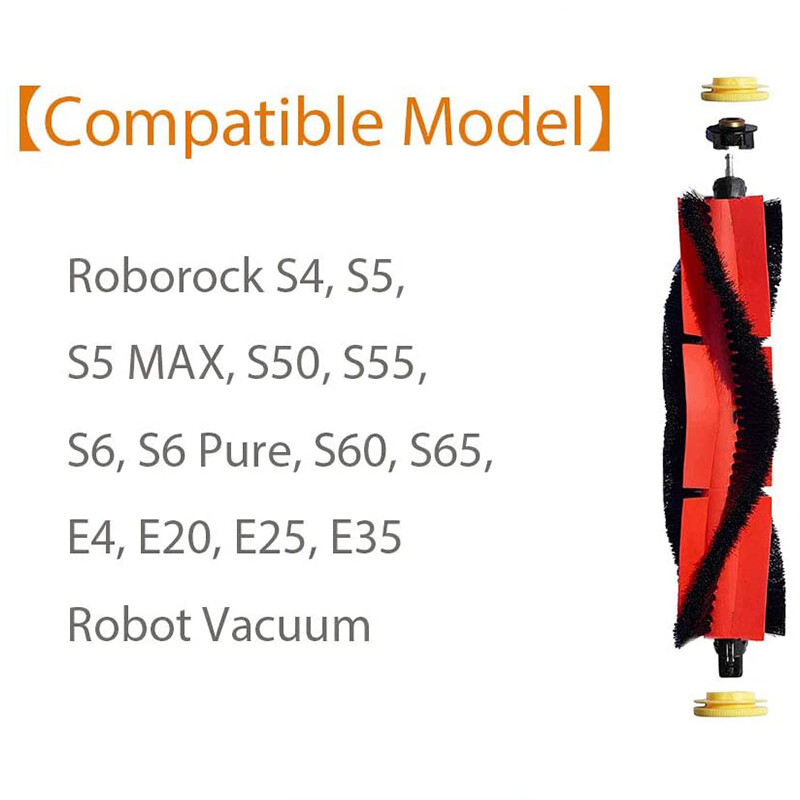 Odnímateľná hlavná valcová kefa pre vysávač Xiaomi Roborock S6 MaxV S6 S6 Pure E4 S4 S5 S5 Max S5 S50 S51 E25 E35 E2 C10