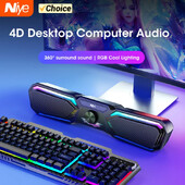 Kodukino helisüsteem Bluetoothi kõlar 4D ruumilise heliriba arvuti kõlar teleri jaoks Soundbar Box Subwoofer Stereo muusikaboks