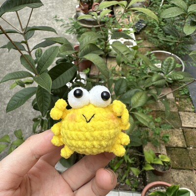 Chei de mașină din lână de catifea de crab colorat croșetate manual, breloc pentru geantă, bijuterii lucrate manual, cadou cu ridicata