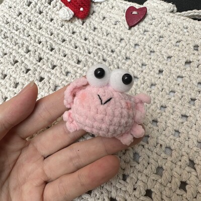 Chei de mașină din lână de catifea de crab colorat croșetate manual, breloc pentru geantă, bijuterii lucrate manual, cadou cu ridicata