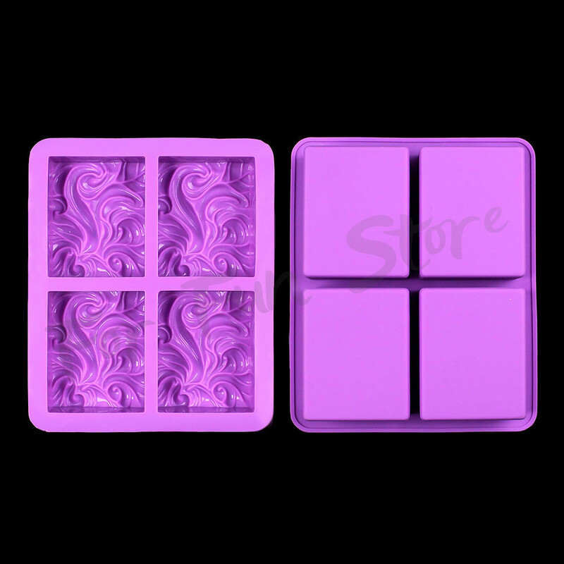 Szórakozáshoz Négyzethullám virág kézzel készített szappan szilikon formák barkácsolás aromaterápiás gipszforma illóolaj szappanforma torta sütőforma