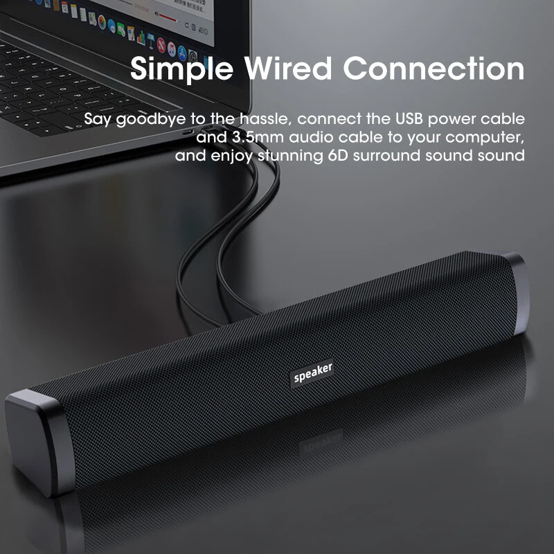 Računalni zvučnik Soundbar Žičani zvučnik Bluetooth zvučnik 4D dvostruki zvučnik Subwoofer Stereo Surround Mobilni telefon Računalo Tablet